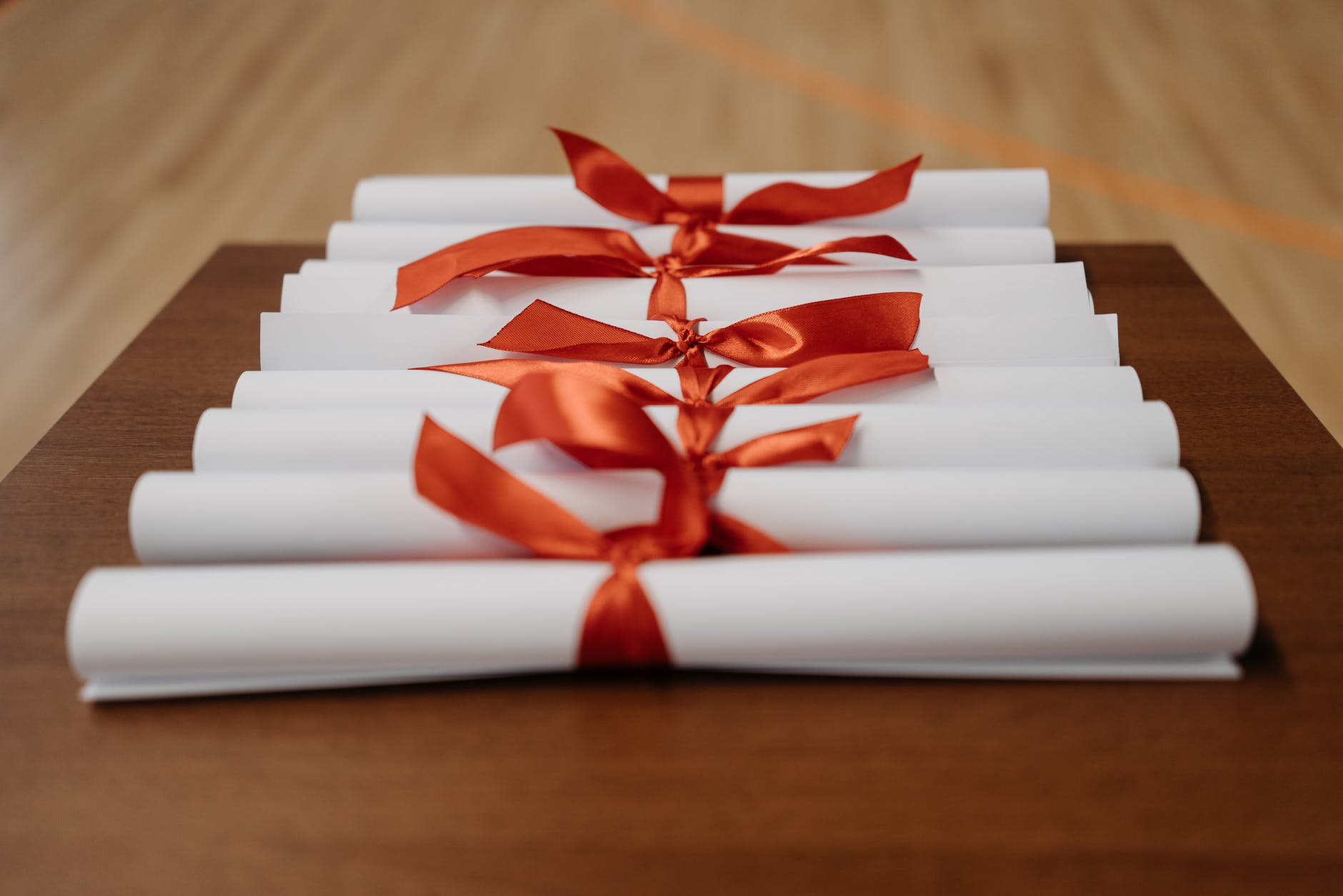 close up photo of diploma